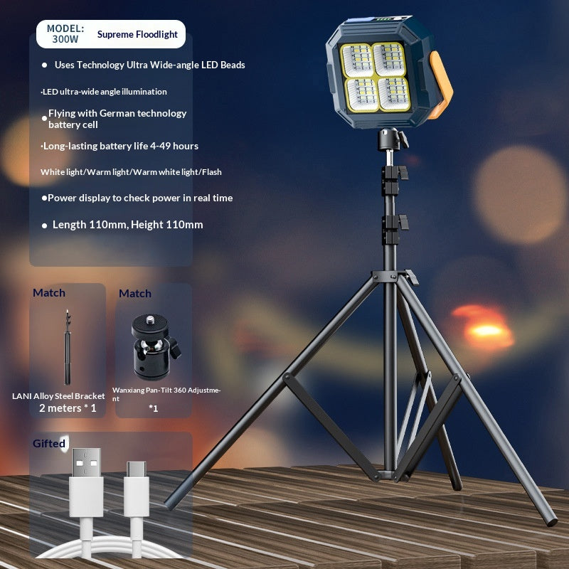 Lampe de camping en extérieur solaire chargé