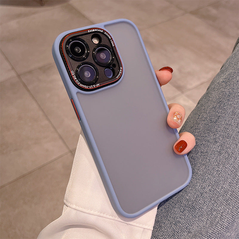 Metal Lens Circle Skin Feeling Matte Protection Cover