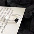 Sweet Cool style Black Zircon XINGX anneau pour les femmes