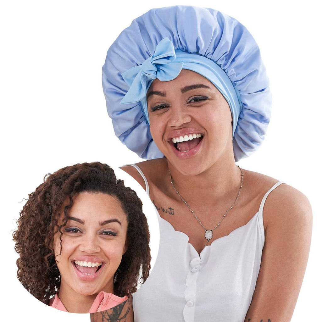 Silk Bonnet, Satin Hair Bonnet for Sleeping