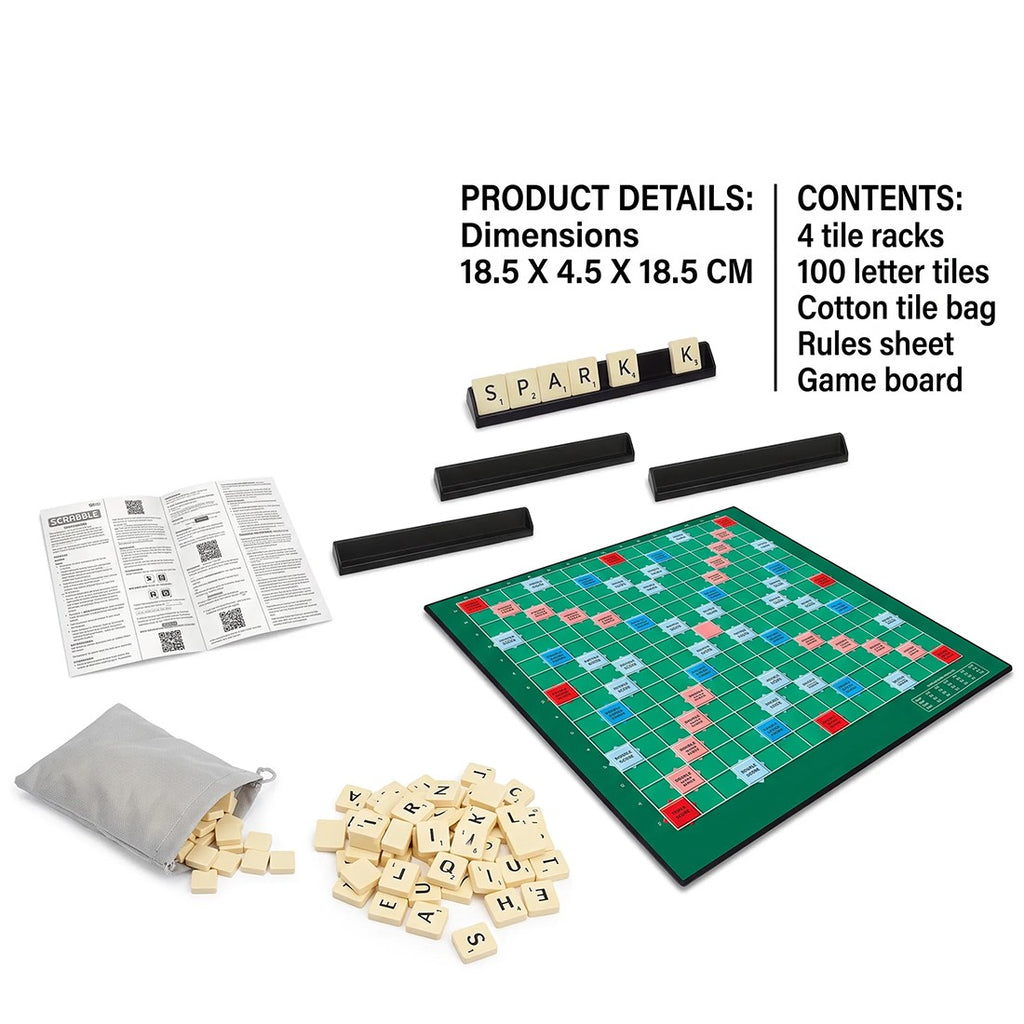 Scrabble jeu de société classique d'origine jeu et les enfants de la famille scellés une Dult Edition