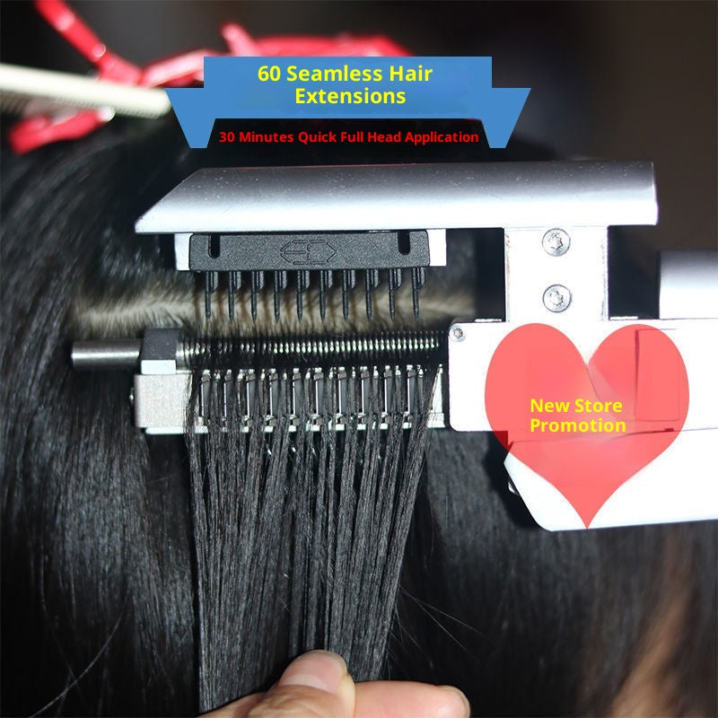 Machine d'extension de cheveux 6d eau de plume réelle invisible