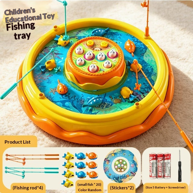 Ensemble de jouets de pêche magnétique électrique