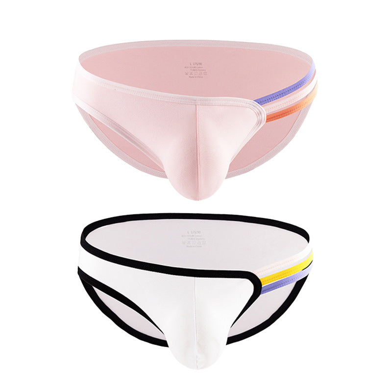 Homme en forme de T Rainbow Coton respirant Sexy High Elastic Slip U Bag