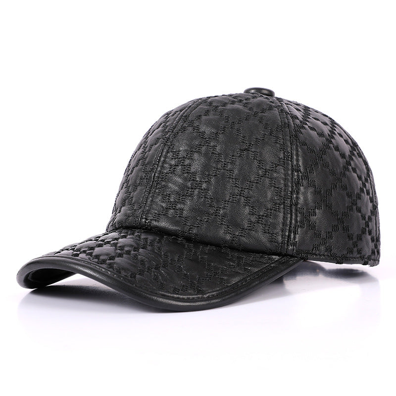 Plein grain de moutons Style coréen Petit chapeau Plaid Hommes