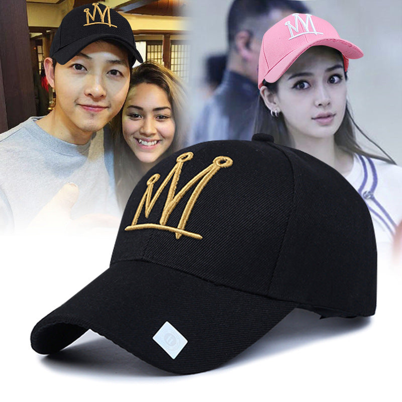Chapeau brodé Peaked Femmes Alphabet Baseball