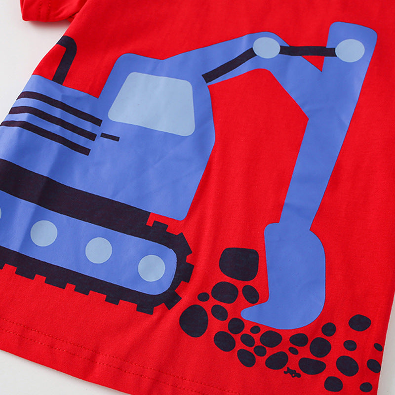 T-shirts à manches courtes pour enfants de printemps d'été