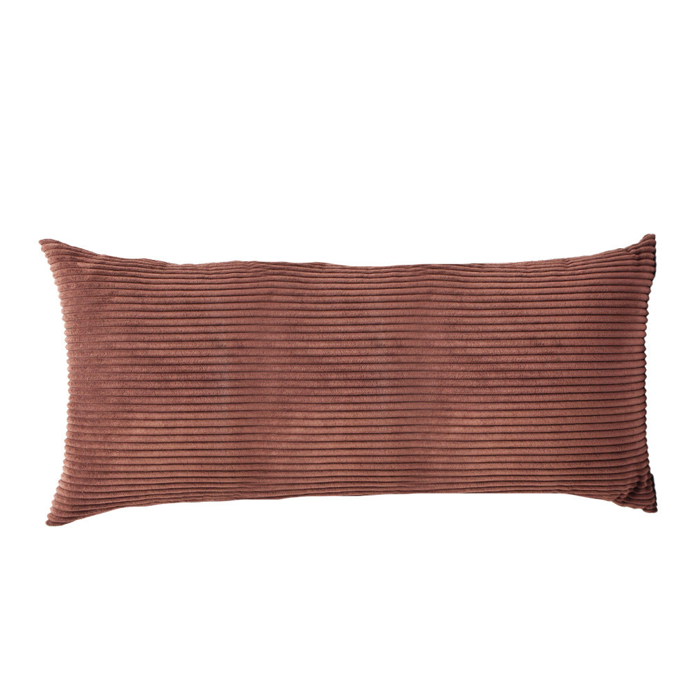 Corduroy Coussin long doux Double longueur Coussin