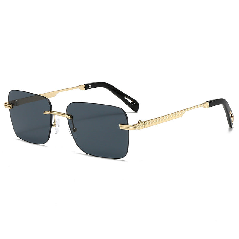 Lunettes de soleil carrées creuses pour hommes et femmes
