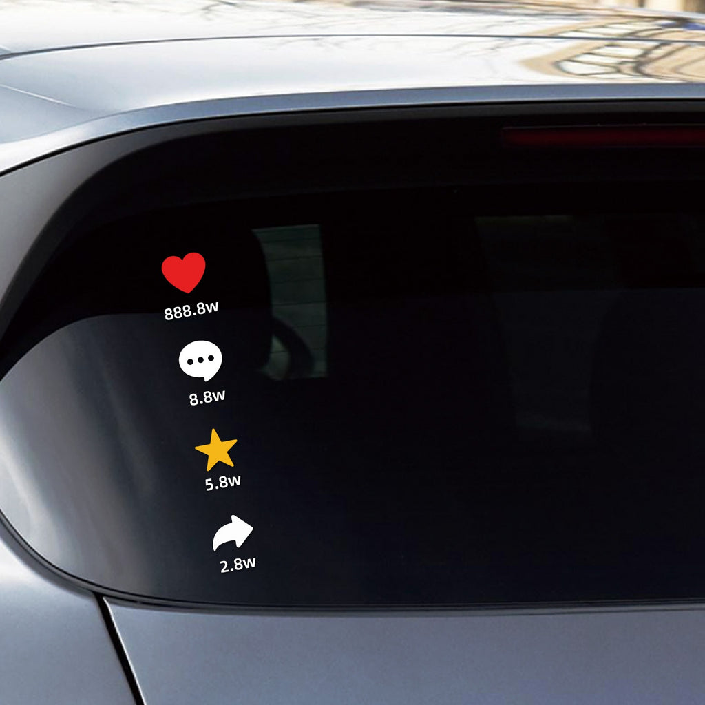 Fenêtre arrière Car Decal Décoration personnalisée Imperméable Et autocollant résistant au soleil