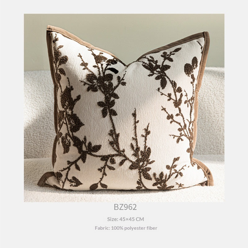 Retro-Marron Oreiller brun mi-century moderne lumière-Luxury Salon Canapé Coussin