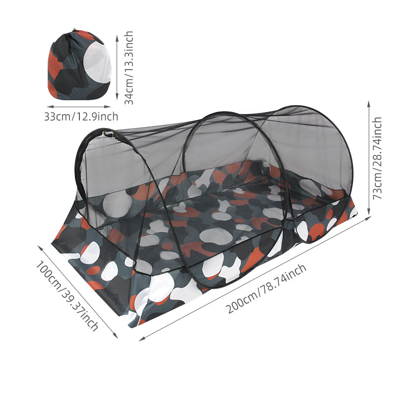 Installation instantanée Camo Mosquito Net Tente Portable Anti-Mosquito Bed Canopy For Outdo
