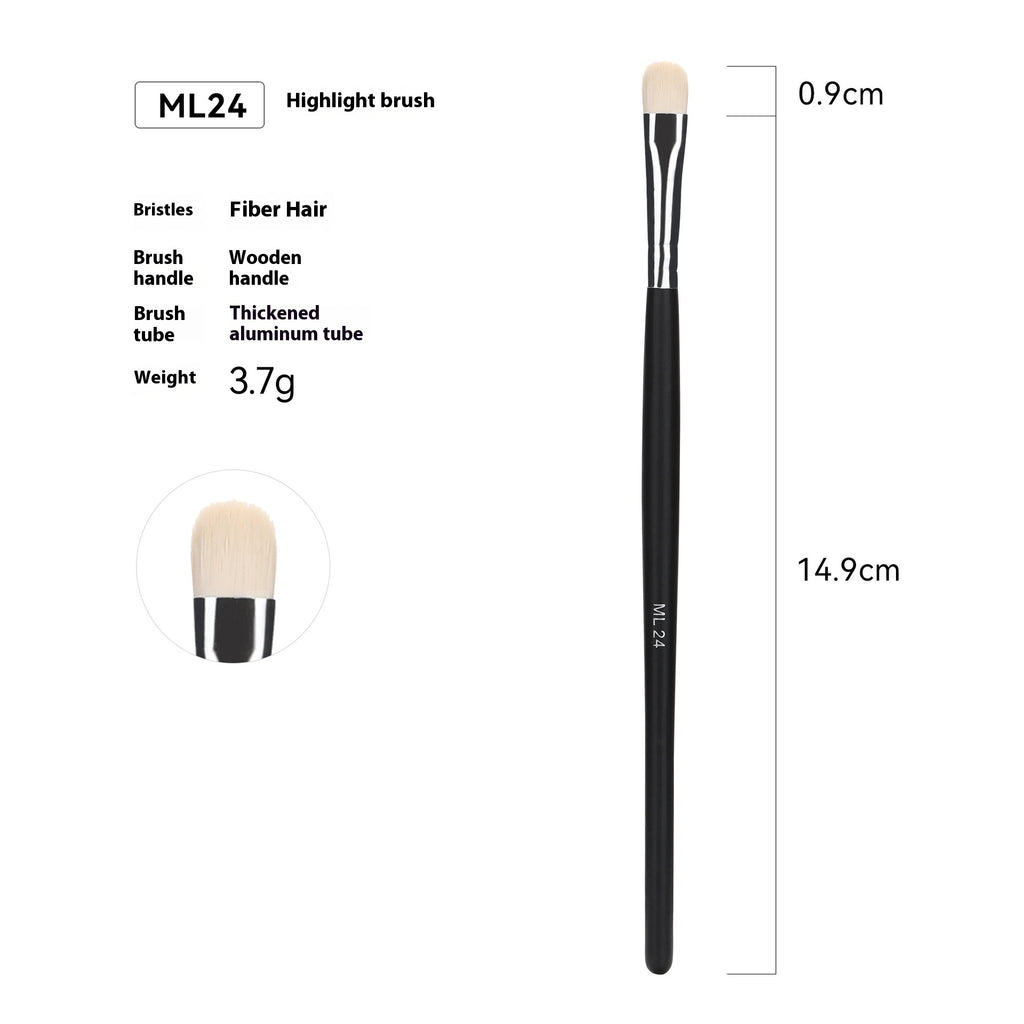 Vente Amazon Can Bulk 32 PCs Brush Suit Brush simple maquillage Sac en cuir avec poignée en bois