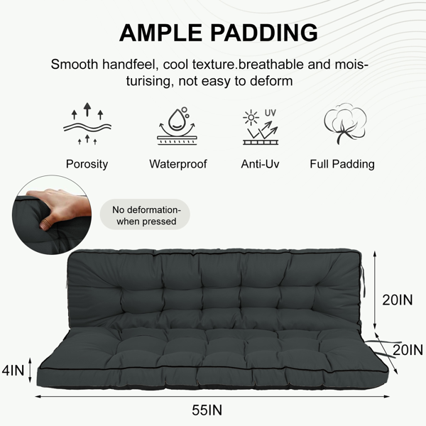 Outdoor Swing Cushions 55 inch