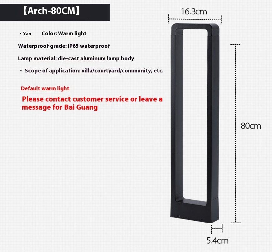 Lampe extérieure de pelouse à LED étanche
