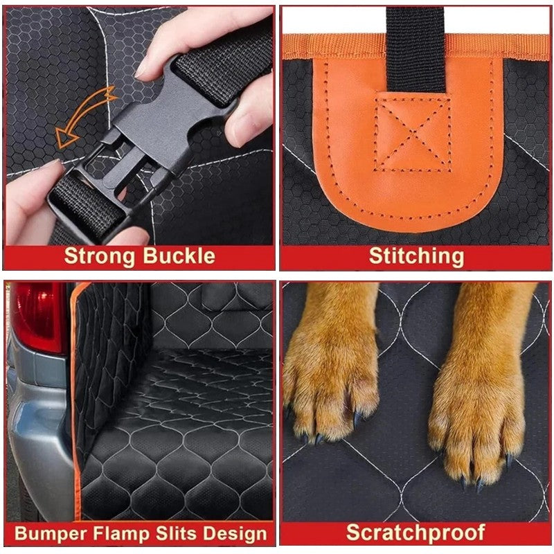 Pet Car Boot Liner Protecteur pour chiens-Universal Boot Cover Waterproof-Noir