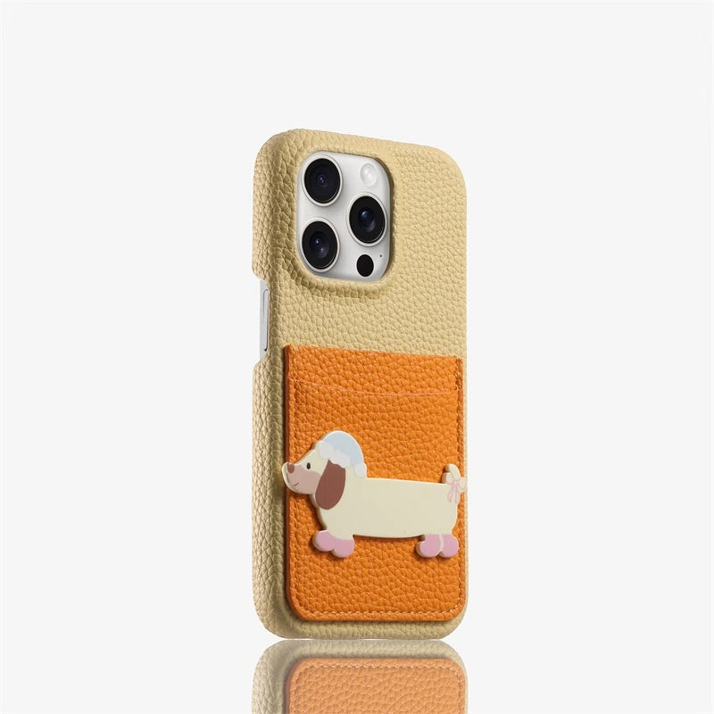 Deep Brown Bottom Phone Case avec Silicone Anti Drop Tout Inclus