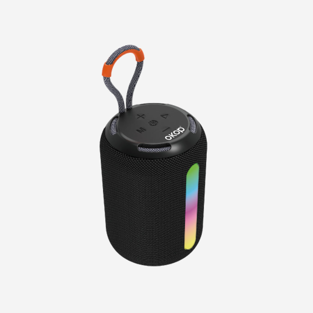 KP-599 Vente haut-parleur Bluetooth extérieur portable avec lumières LED subwoofer et lecteur de cartes