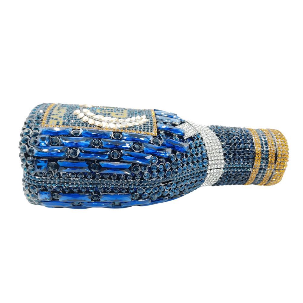 Champagne Bouteille Diamond Hand Holding Sac de dîner