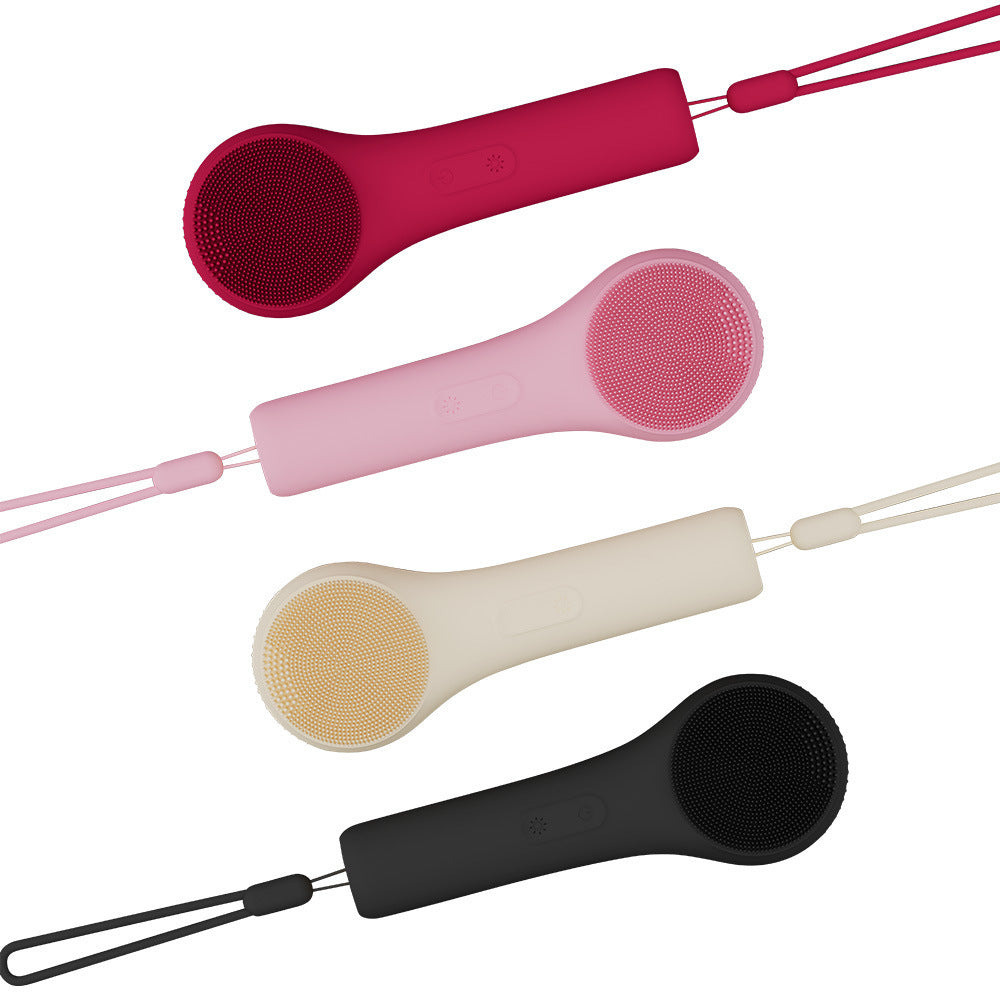 Nettoyeur du visage à ultrasons en silicone