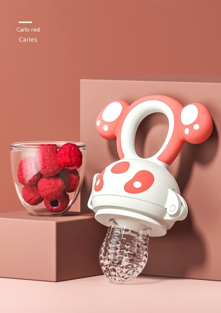 Happy Bite Baby Teether Non-staple Food Fruit Fooding Artifact Baby Pacifier Main Silicone