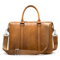 Porte-monnaie en cuir vintage pour homme Affaires tendance Sac à main informatique 14 pouces