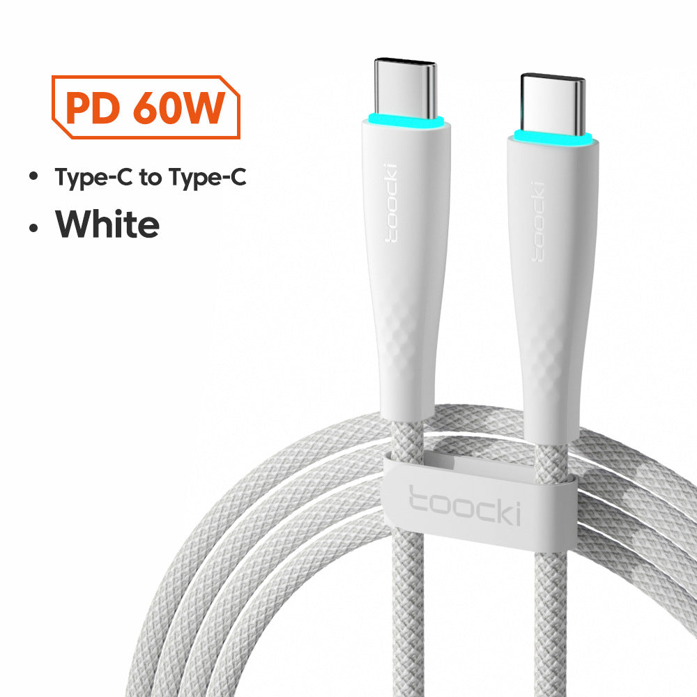 Câble USB de type C à USB C 100W 66W Chargement rapide