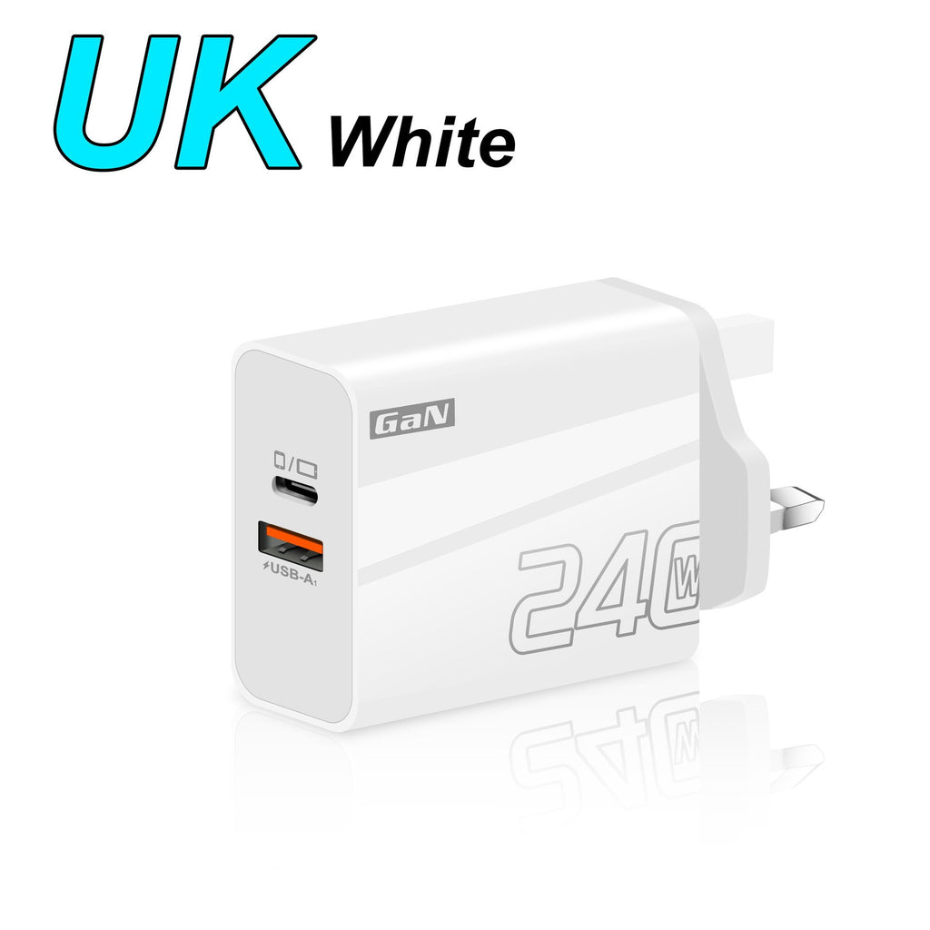 Adaptateur de recharge rapide multiports 240W pour smartphones