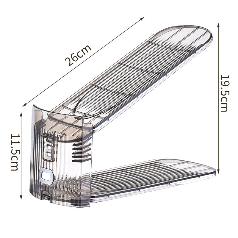 Organisateur de haut talon transparent en plastique ménager