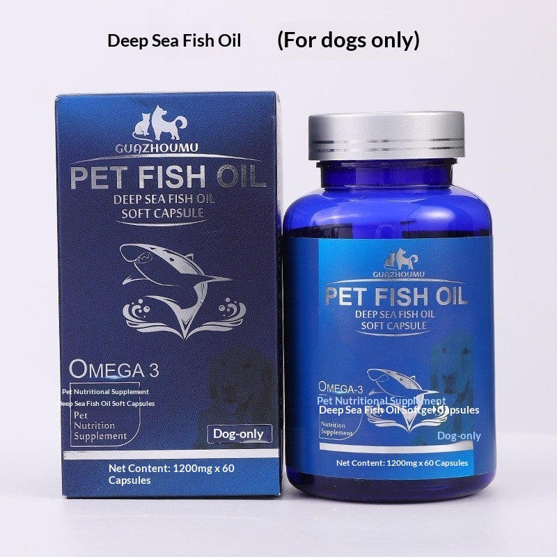 Gélules de chien de l'huile de foie pour la prévention des cheveux de chien
