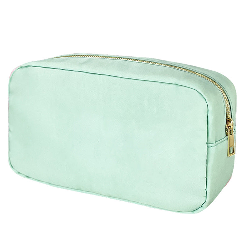 Sac de maquillage en nylon imperméable à l'eau à grande capacité