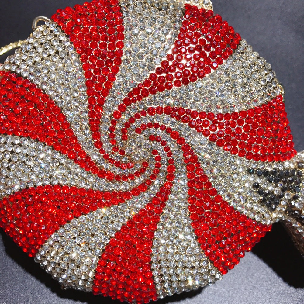 Clutch diamant en forme de boîte de diamants pour femmes