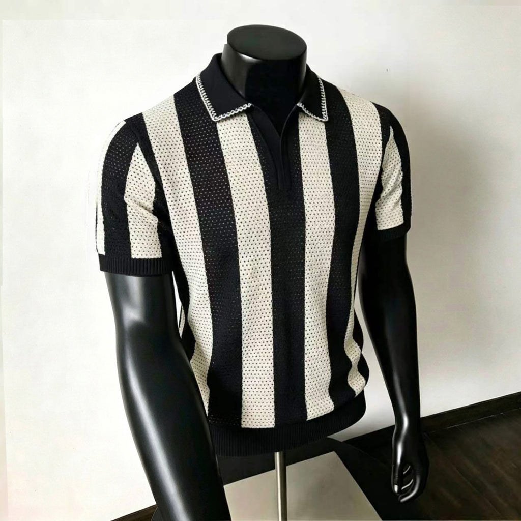 Stylish Men's Trendy Short-Sleeve Mesh Shirt