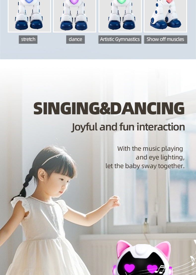 Programmation intelligente Gesture Induction Robot Spray Lampe Respirante Cool Jouets pour enfants