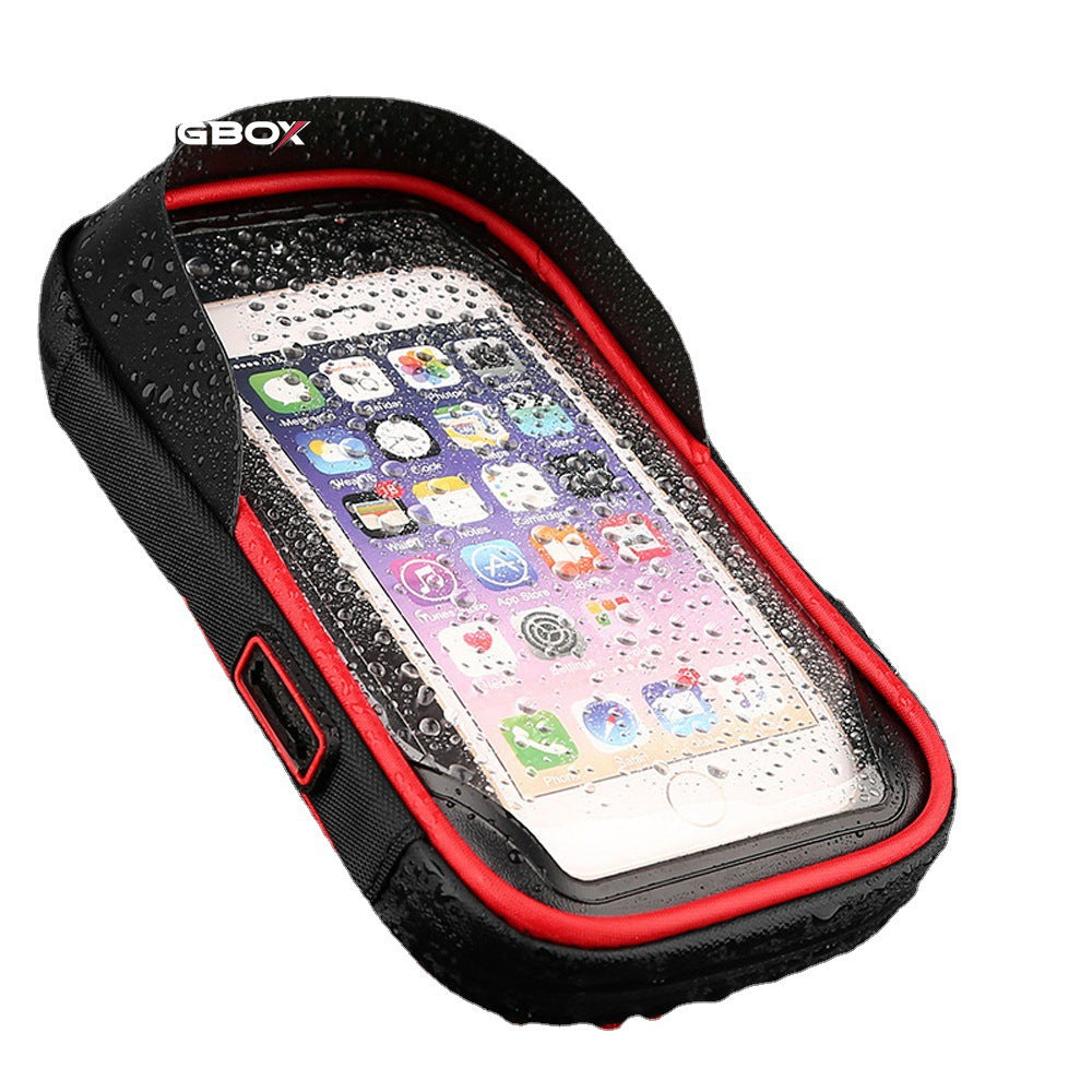 Bicycle Mobile Phone Stand Waterproof Touch Screen Bag Electric Car Motorcycle Cycling Fit