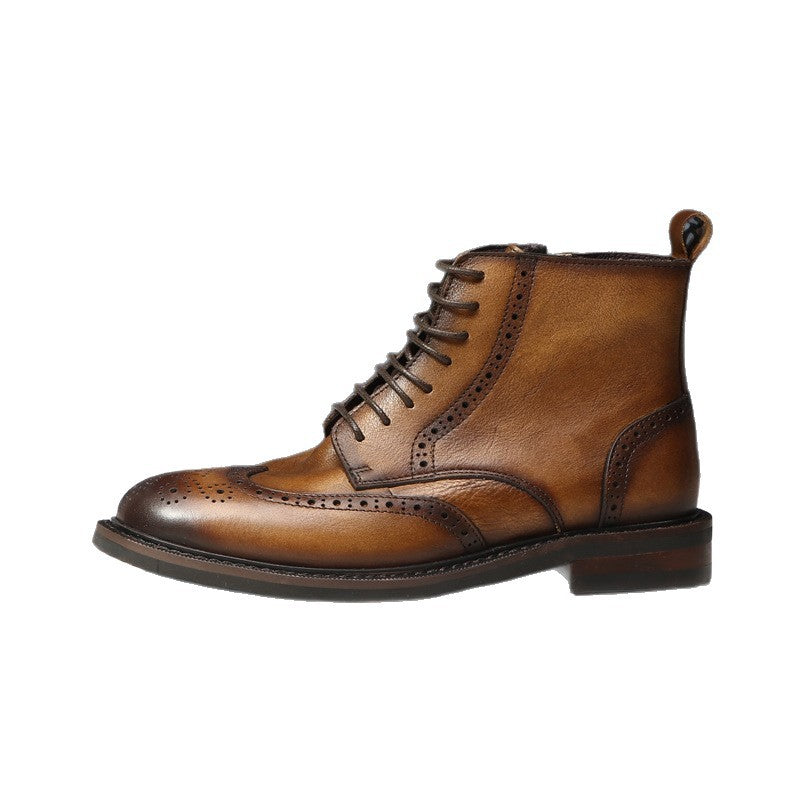 Bottes en cuir trendy casual homme