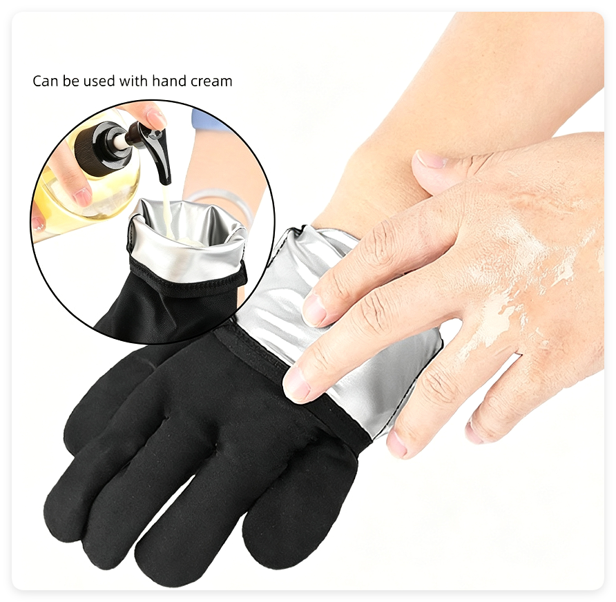Gants de sauna revêtus de PU, à usage domestique transfrontalière