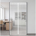 90 X 210 Cm Rideau magnétique blanc avec ruban adhésif pour portes et passerelles—Party Accesso