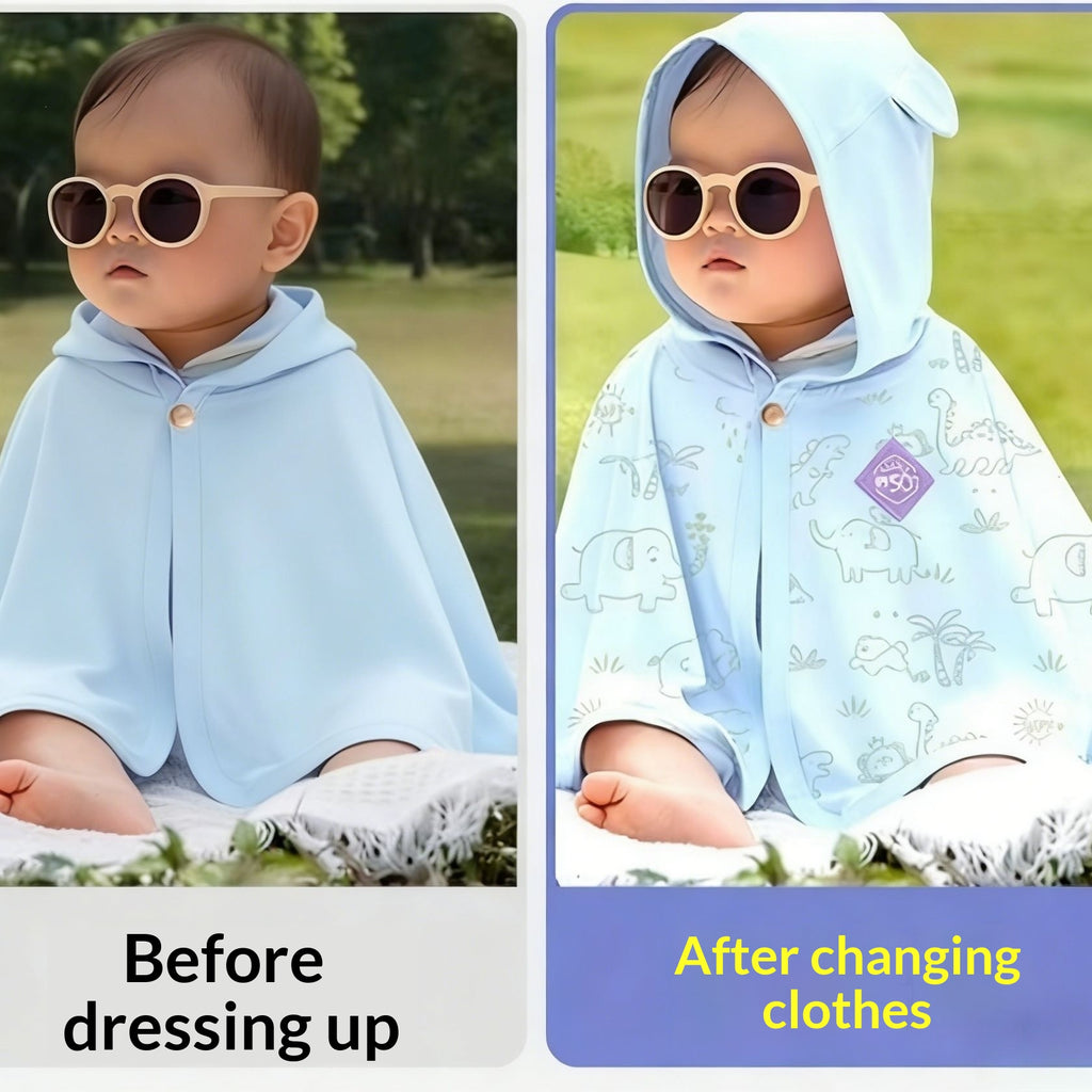 Protection UV changement de couleur Cape Baby Protection solaire