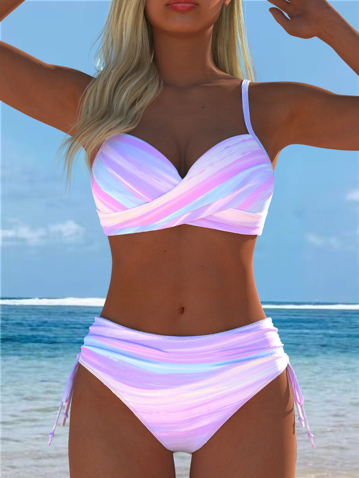 Ensemble de maillots de bain en deux parties imprimé