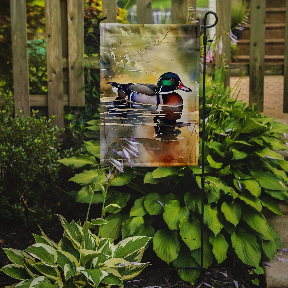 Bois Duck Garden Drapeau Boîte aux lettres Drapeau décoratif Drapeau Bannière extérieure Patio Artwork Yard