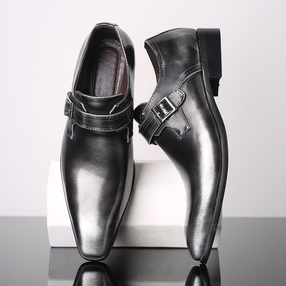 Chaussures en cuir pour hommes de forme professionnelle