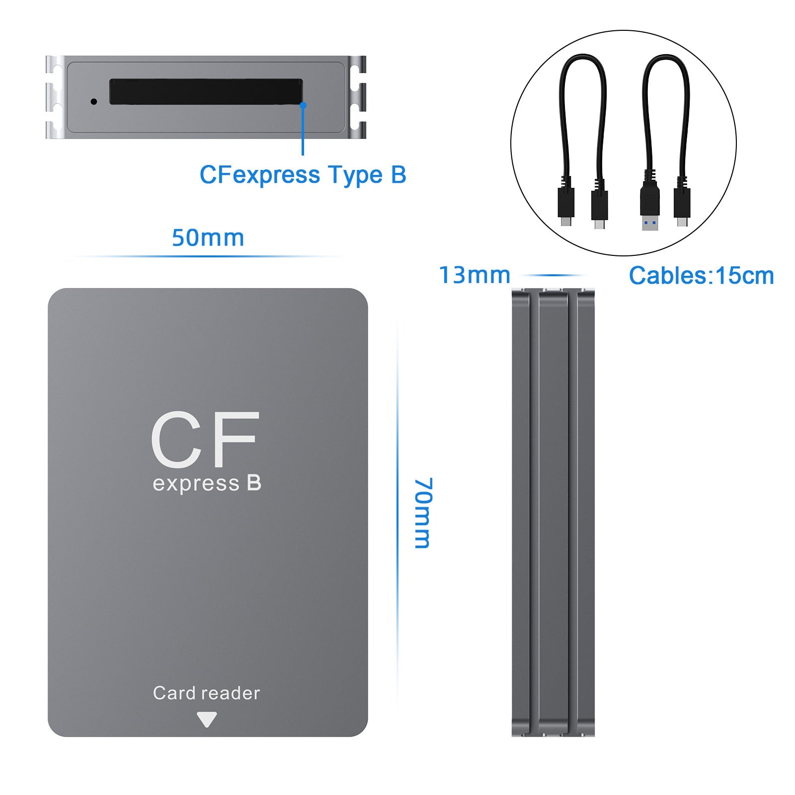 Lecteur de cartes USB dédié à la photographie Et la vidéographie