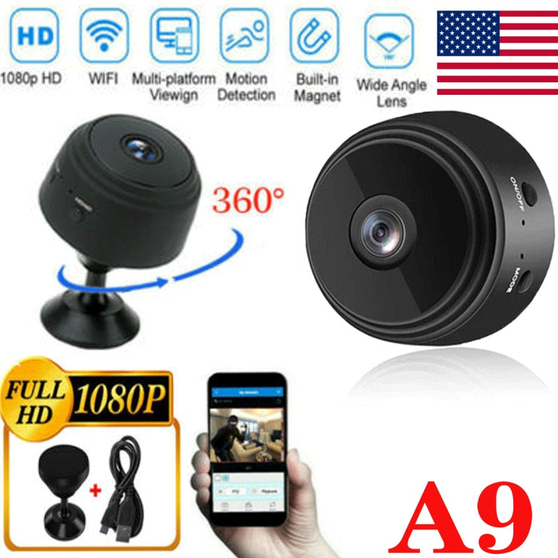 Mini caméra cachée Spy sans fil Wifi IP Maison Sécurité 1080P HD DVR Night Vision