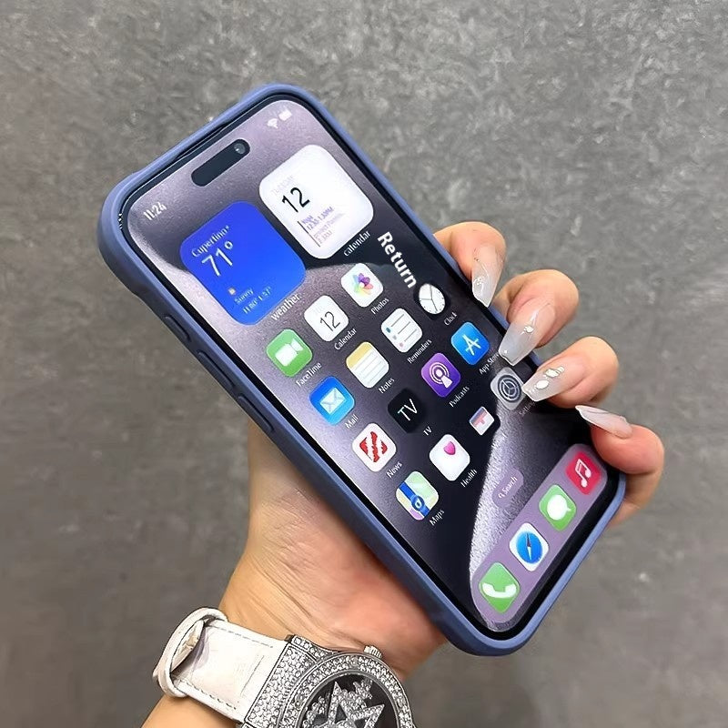 Couverture de l'objectif Coque de téléphone Four-corner Housse de protection anti-dérapante