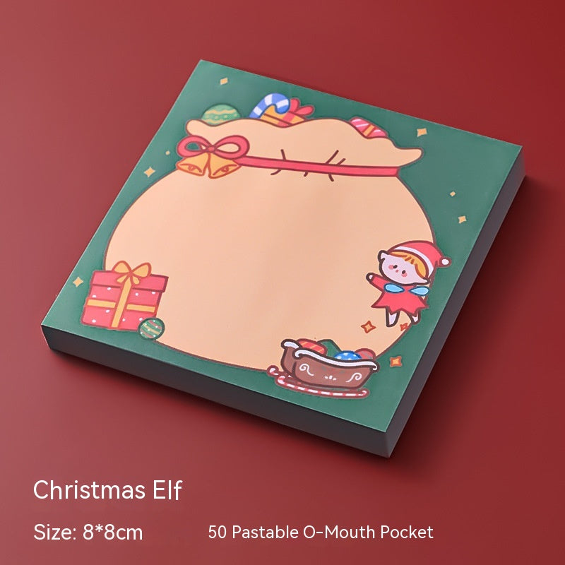 Caricature Noël Sticky Notes Étudiant Papeterie