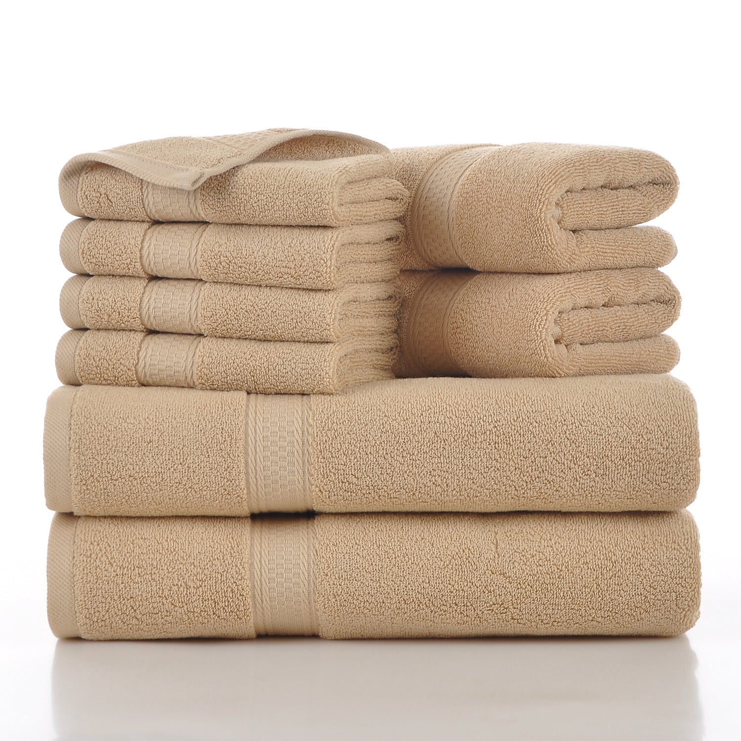Serviettes de ménage Ensemble de huit pièces doux et absorbant