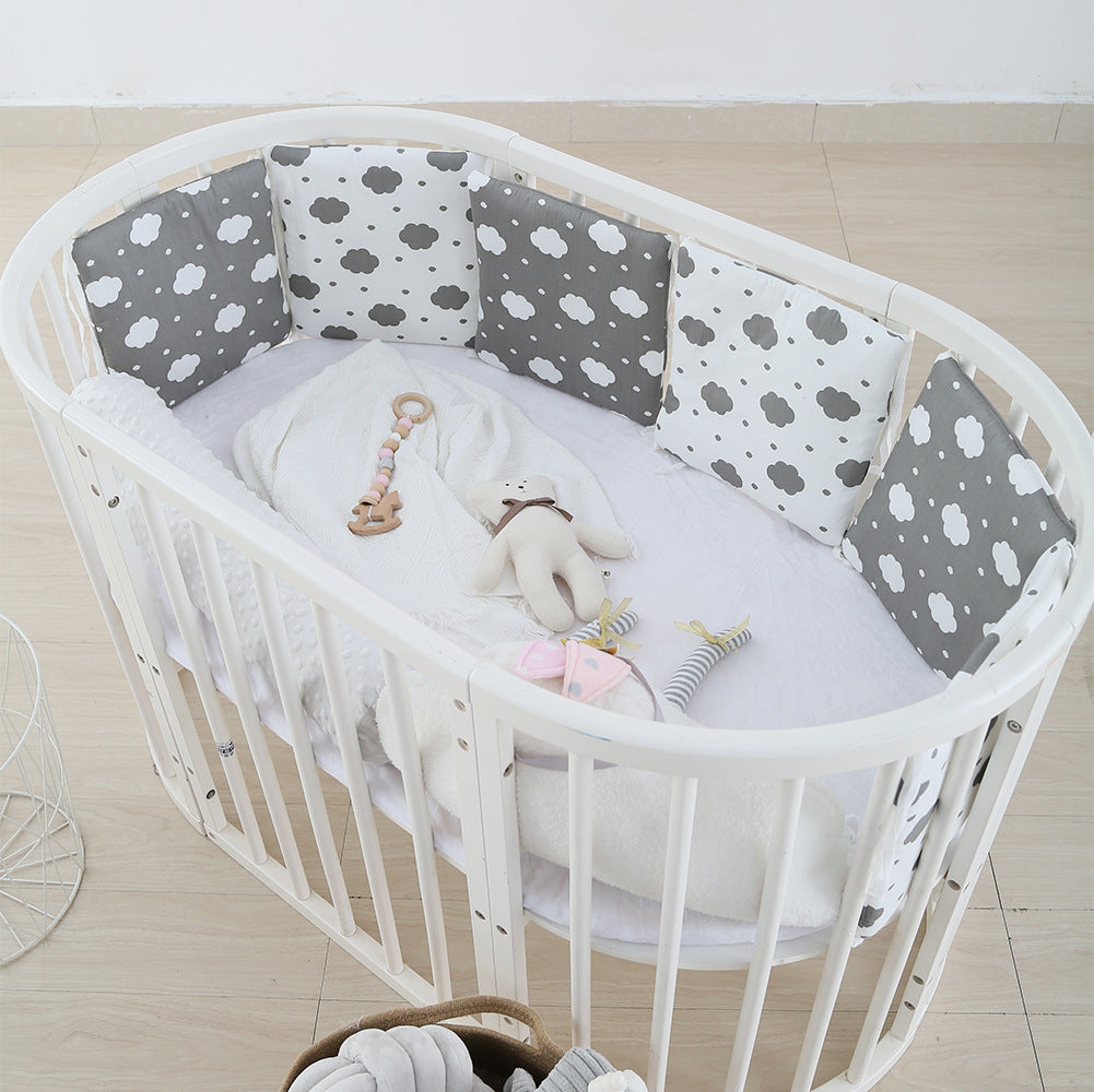 Kit d'anticollision bébé en coton Lit de lit en berceau