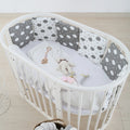 Kit d'anticollision bébé en coton Lit de lit en berceau