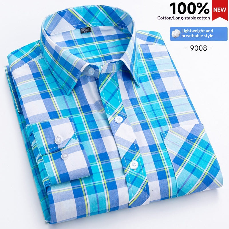 Hommes Plaid Shirt Fashionable Casual Shirt